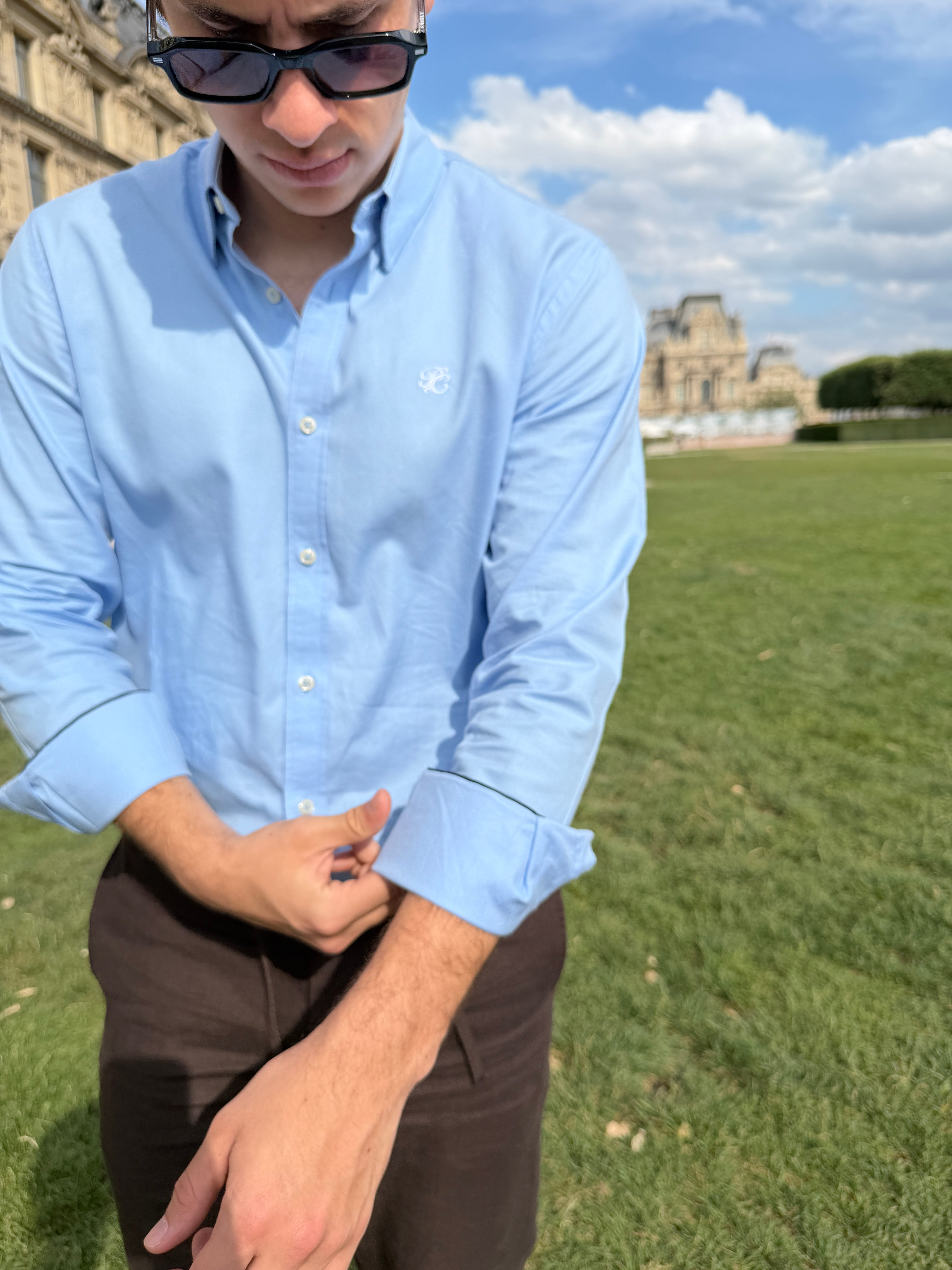 Monogram Shirt Blue