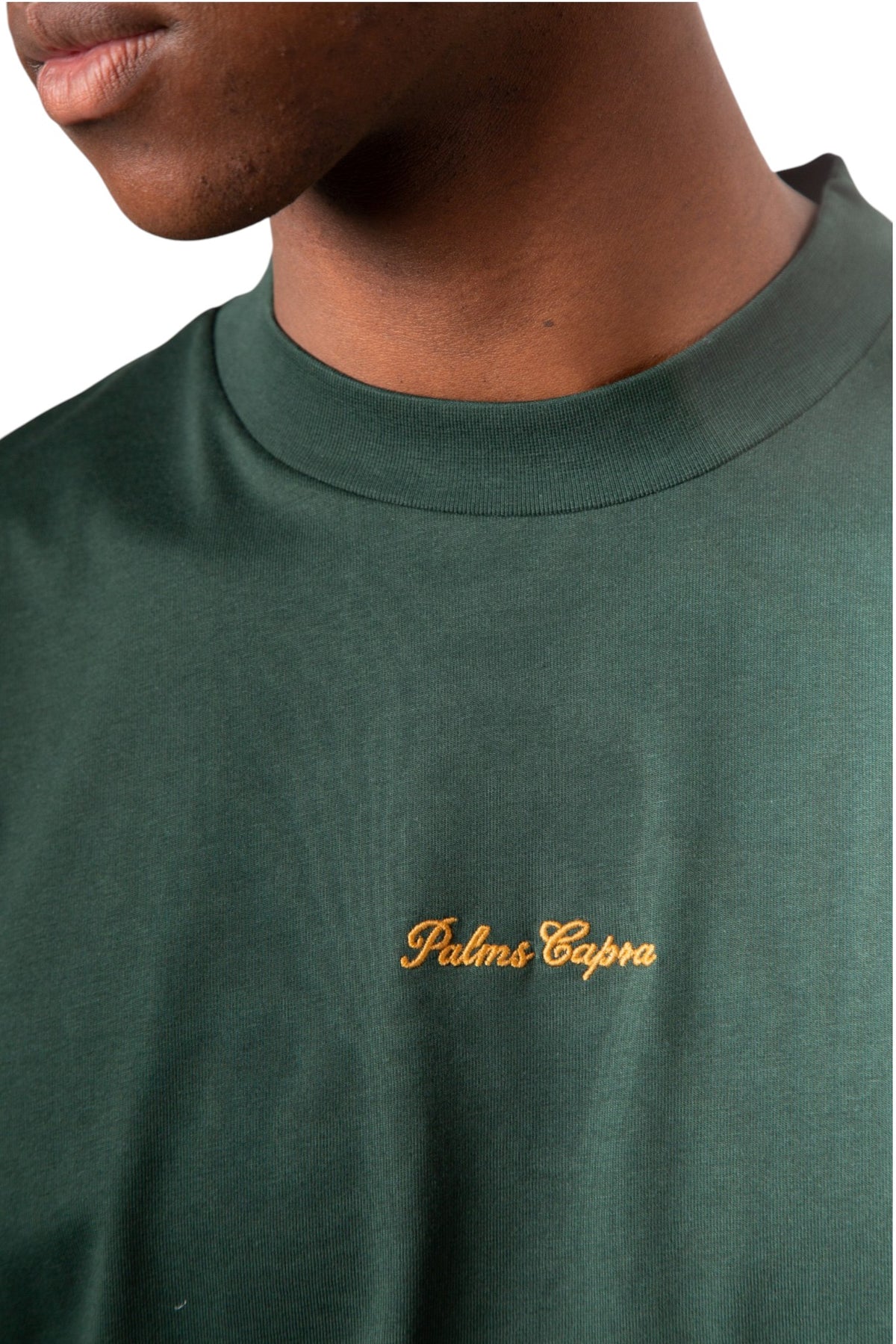 Palms Embroidered Green Tshirt