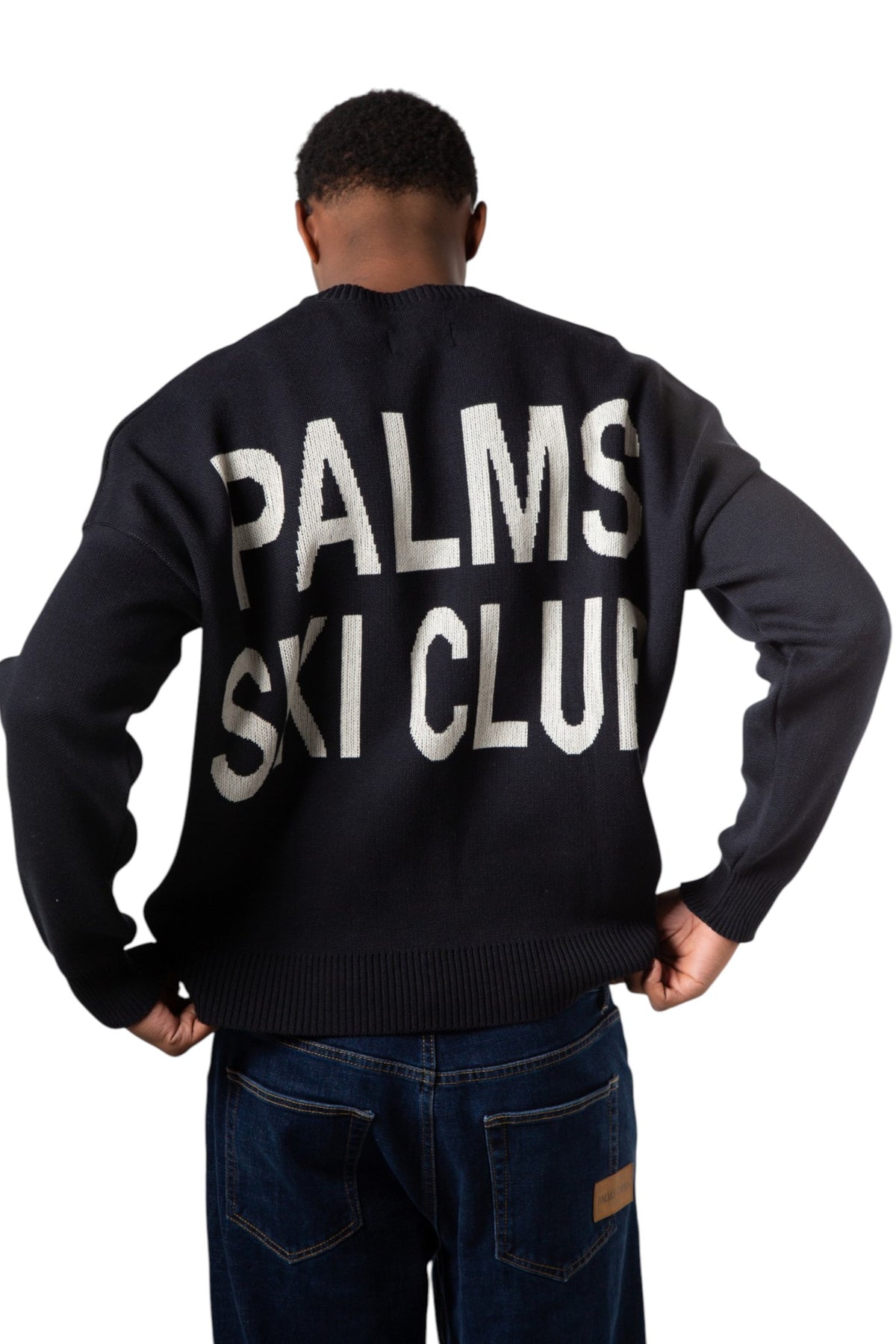 PALMS SKI CLUB BLUE KNIT