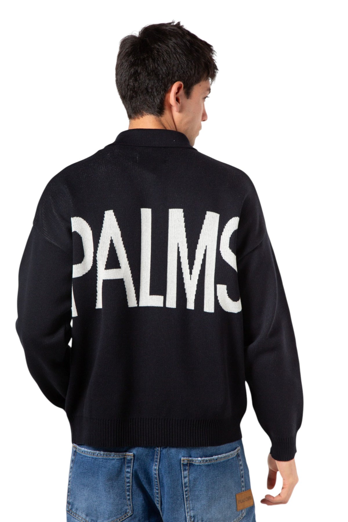 Palms Blue Full Zip Knit