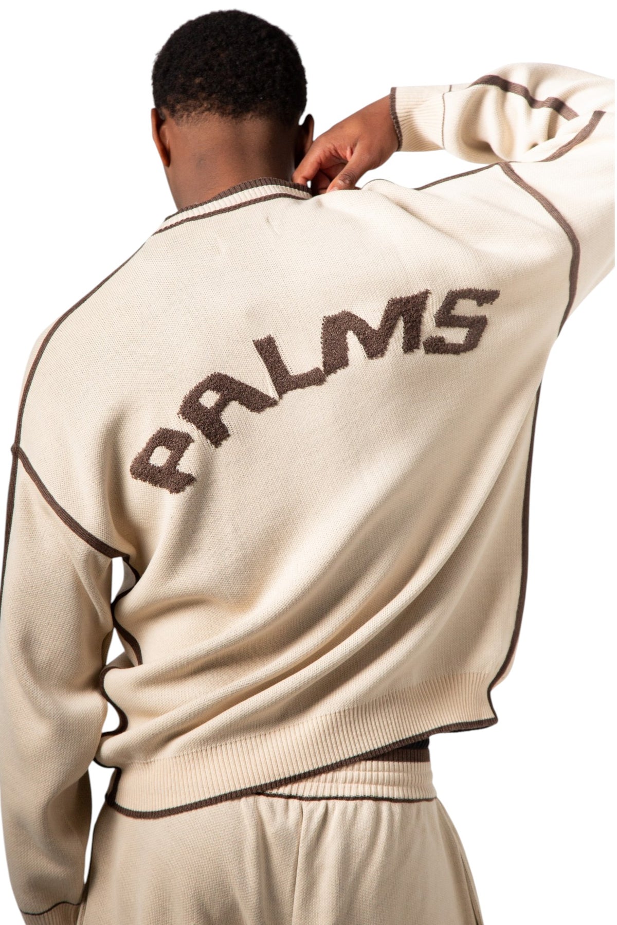 Palms Beige Crewneck Knit