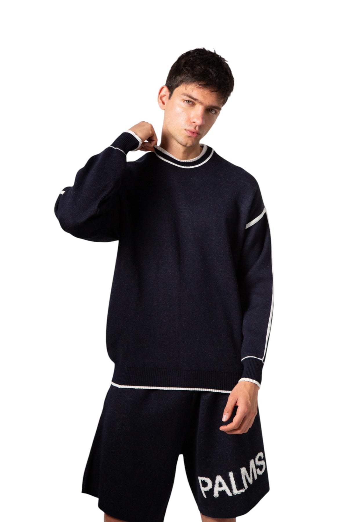 Palms Blue Short Knit