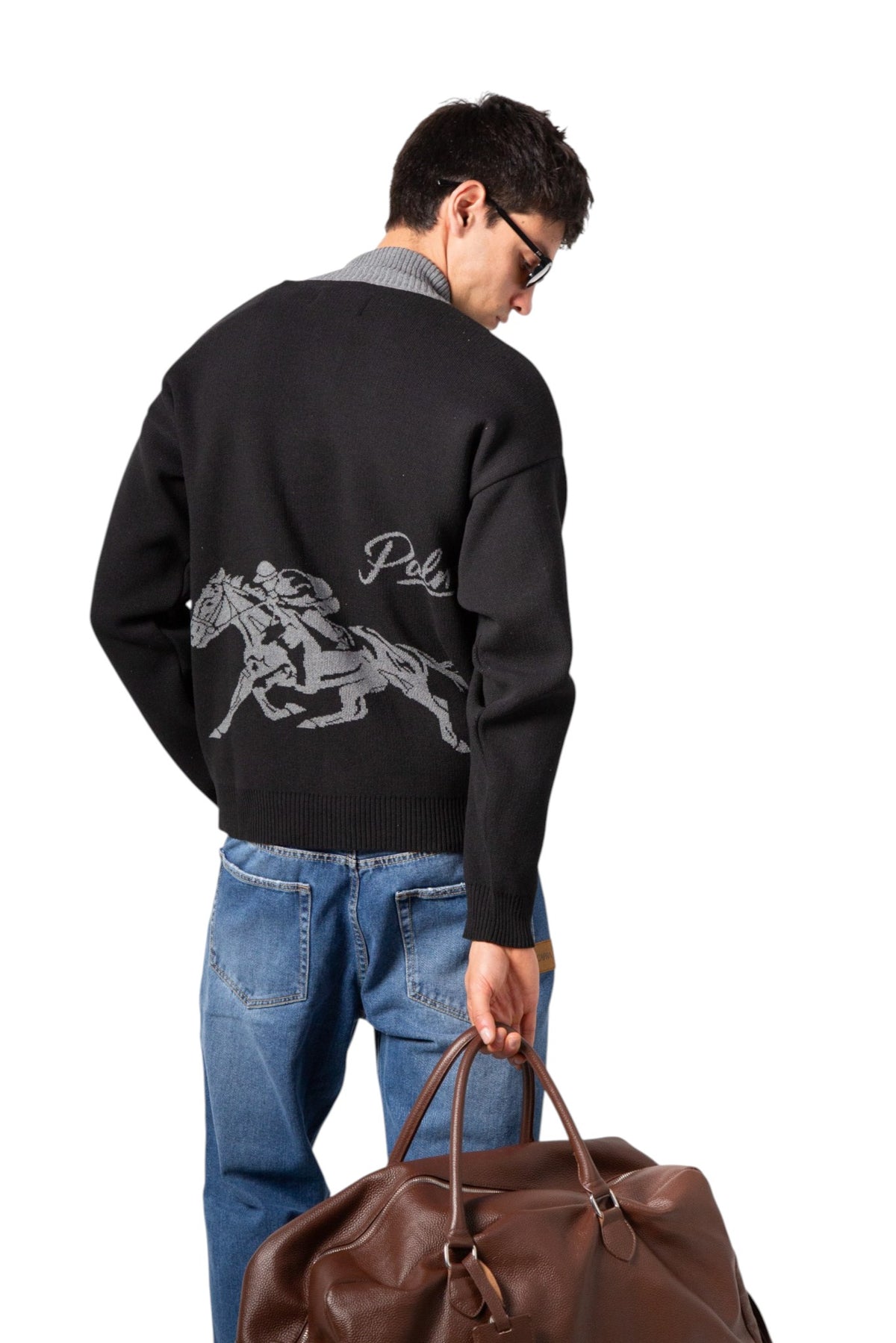 Palms Black Quarter Zip Knit