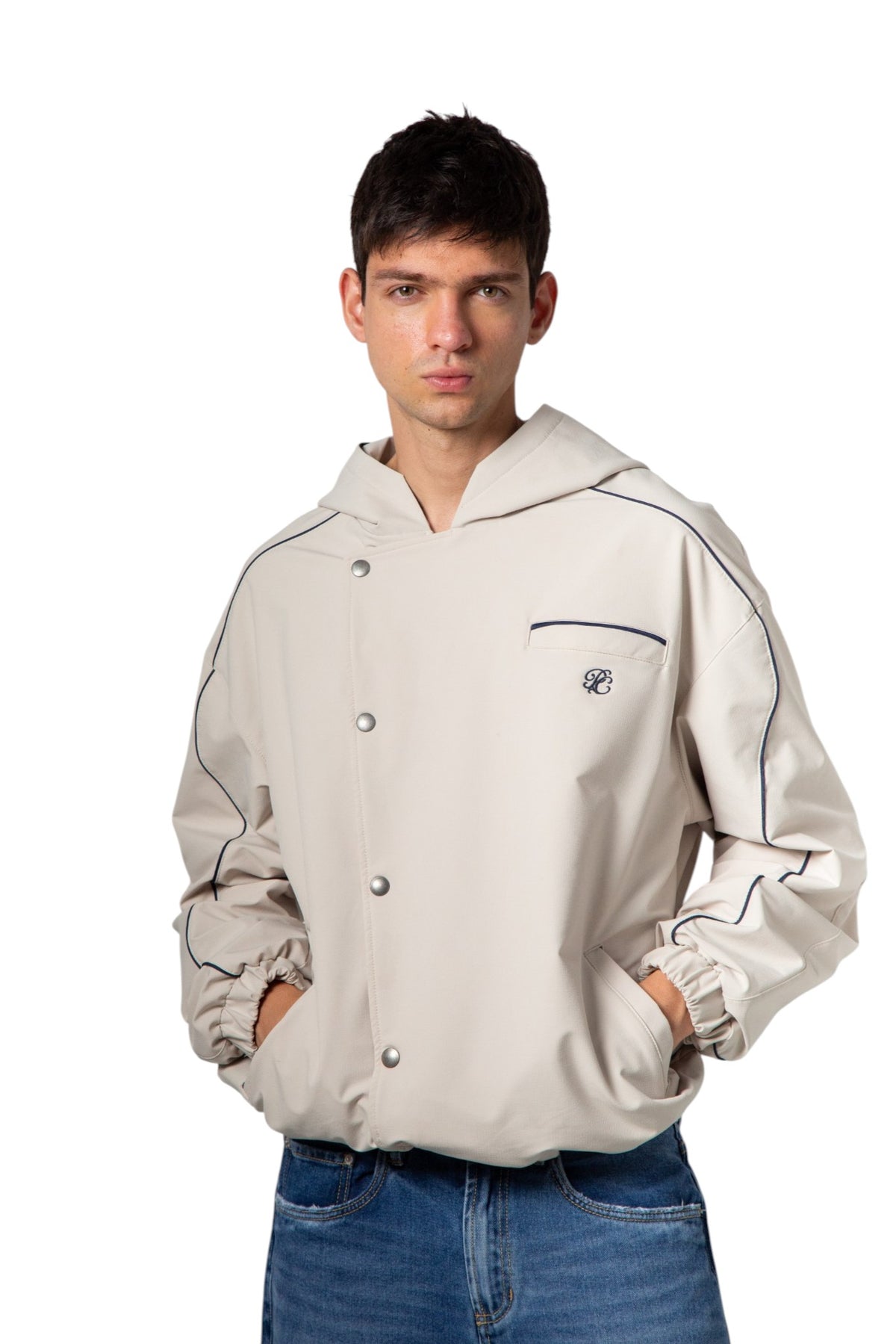 Palms Ivory Windbreaker