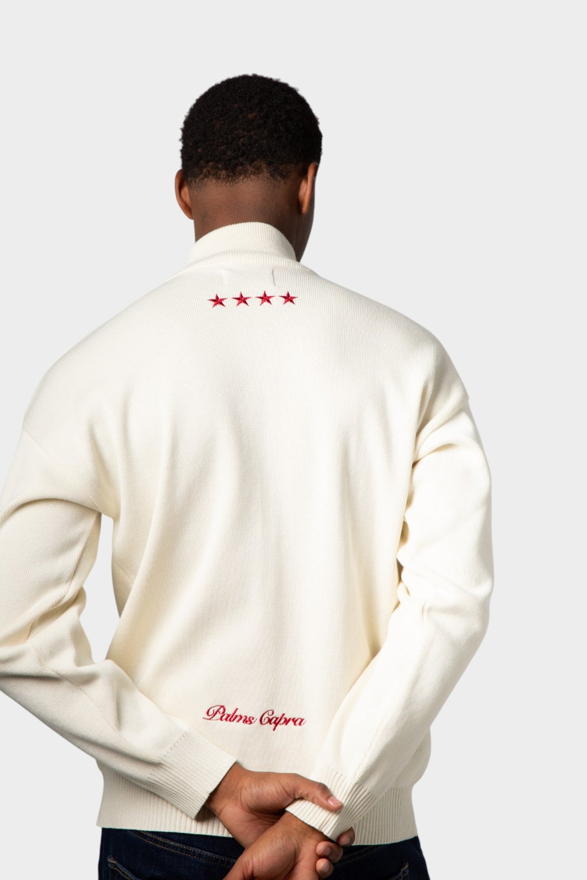 Monogram Ivory Full-Zip Knit