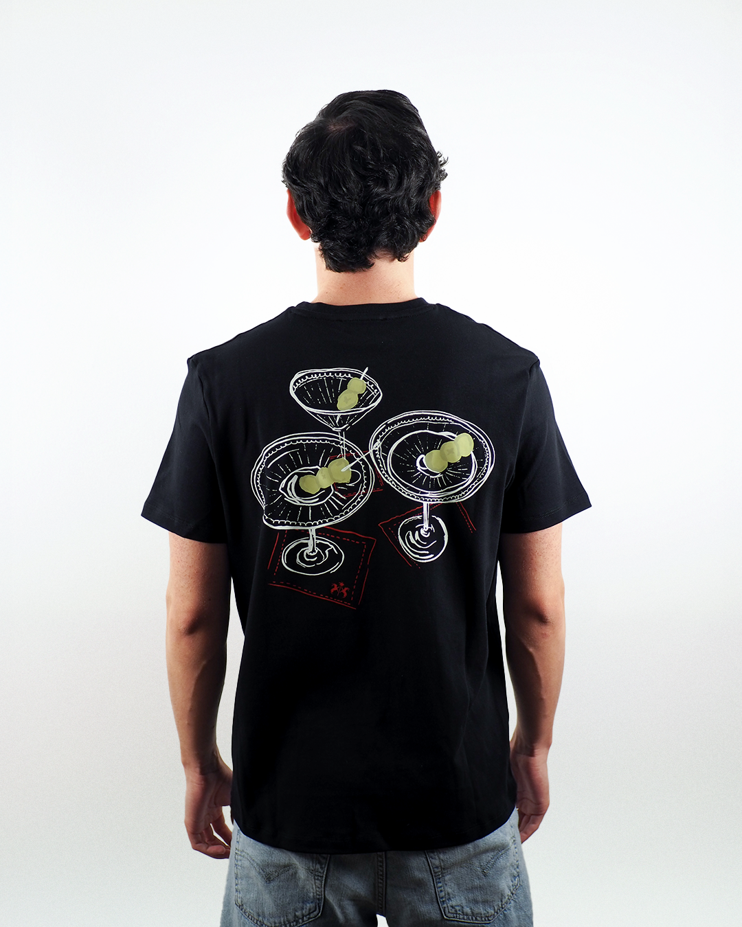 MARTINI BLACK T-SHIRT