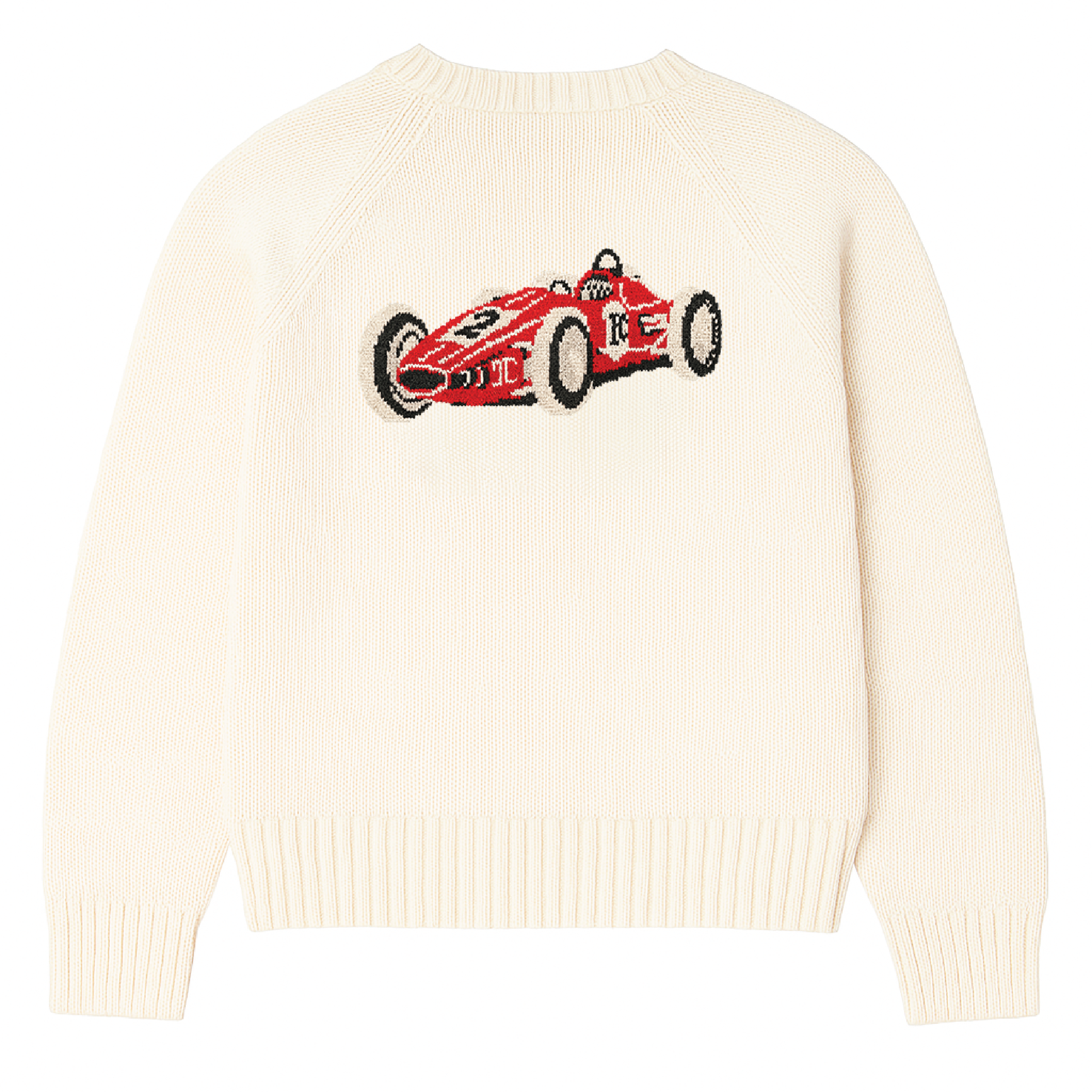 RACING KNIT WHITE