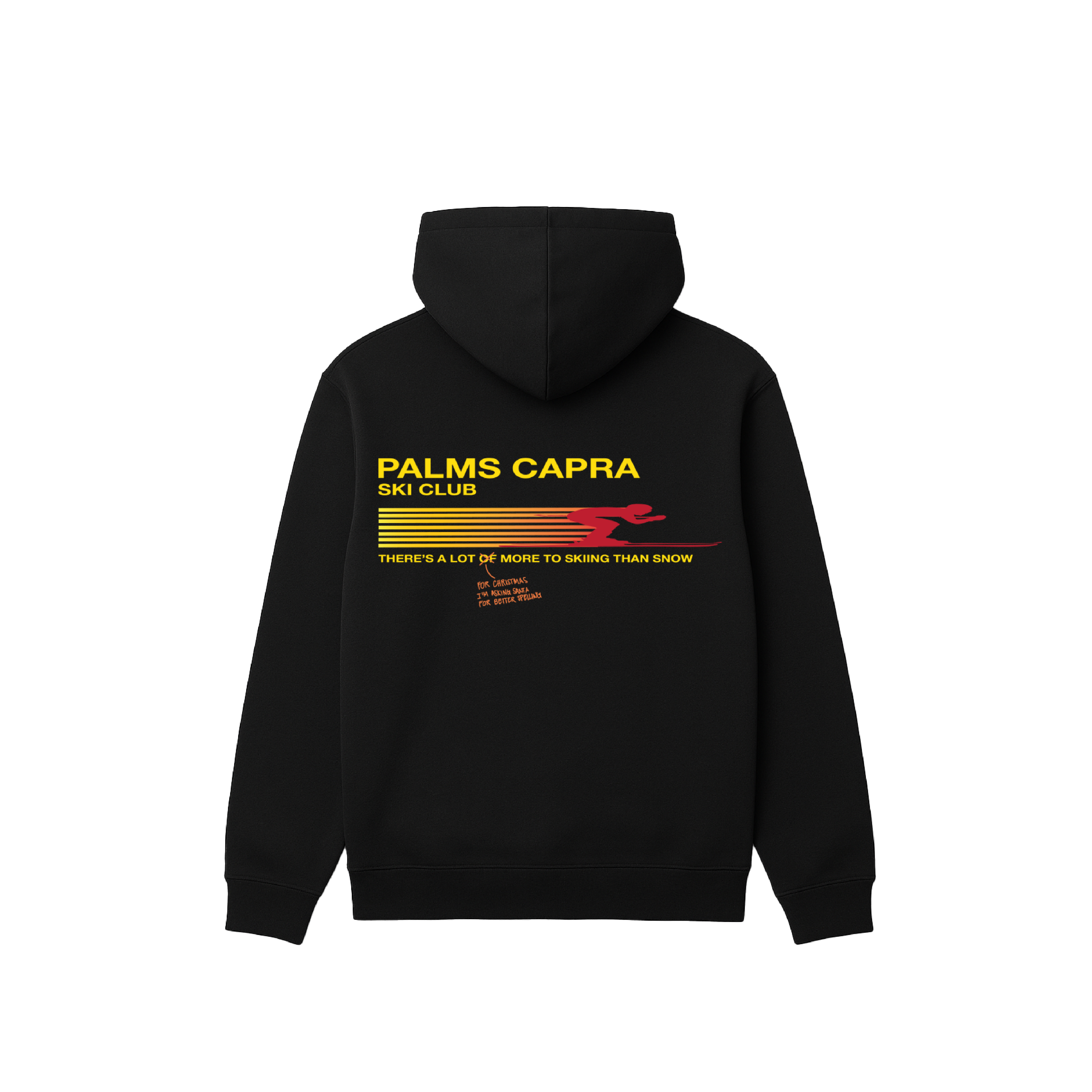 MORE TO SKIING HOODIE BLACK