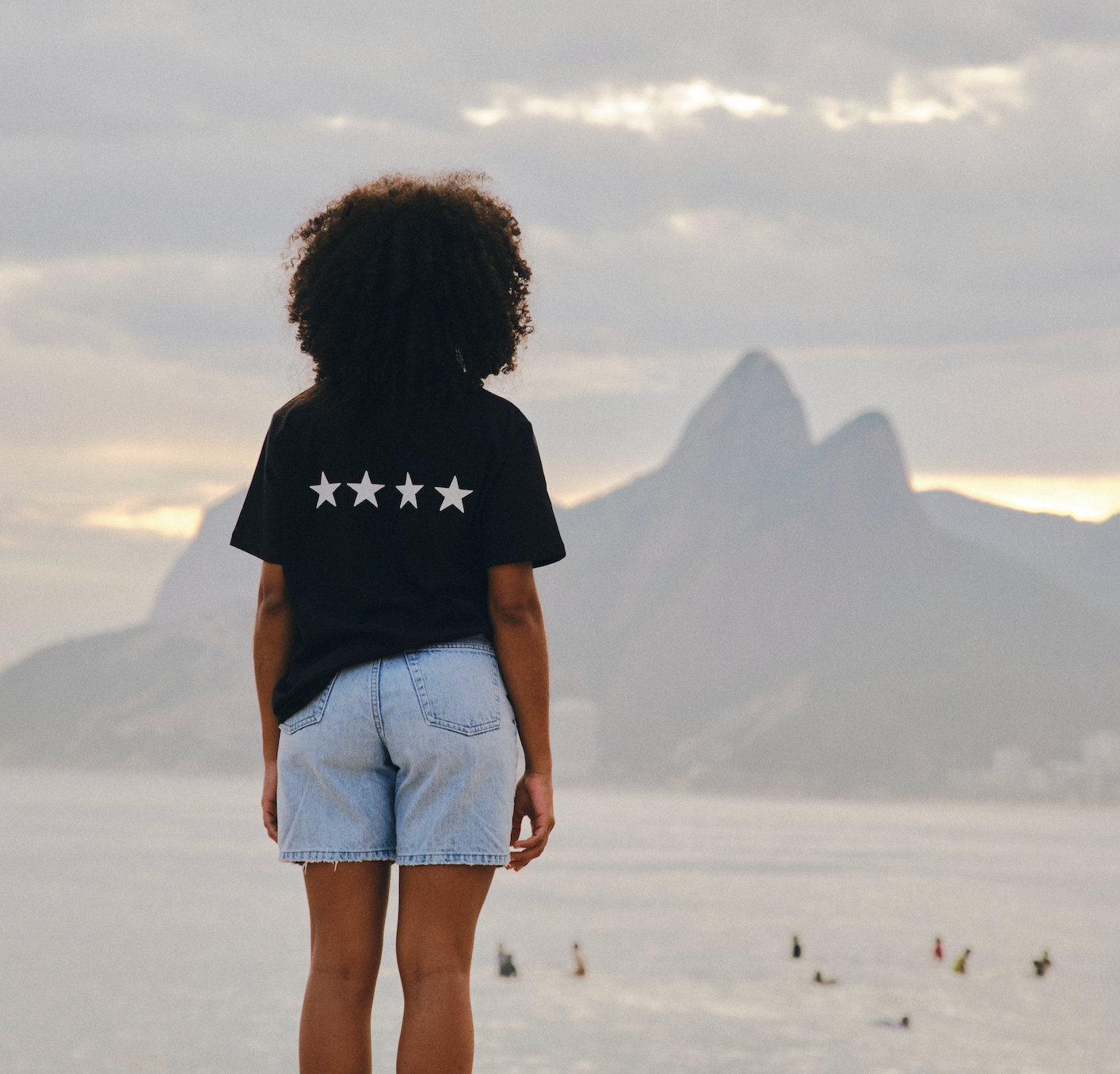 Stars Black T-Shirt