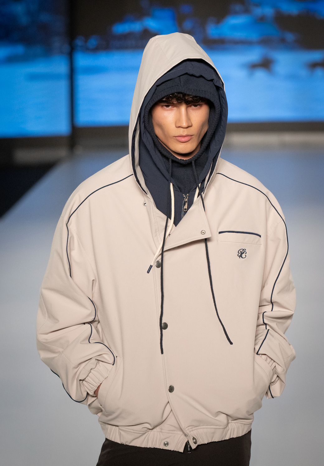 Palms Ivory Windbreaker