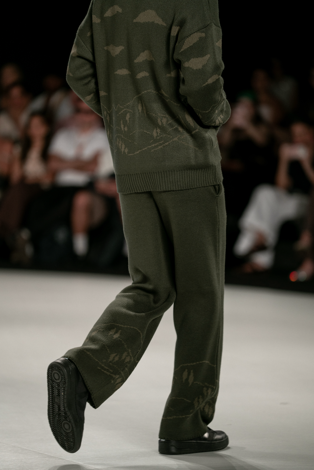 Mountains Green Knit Pant