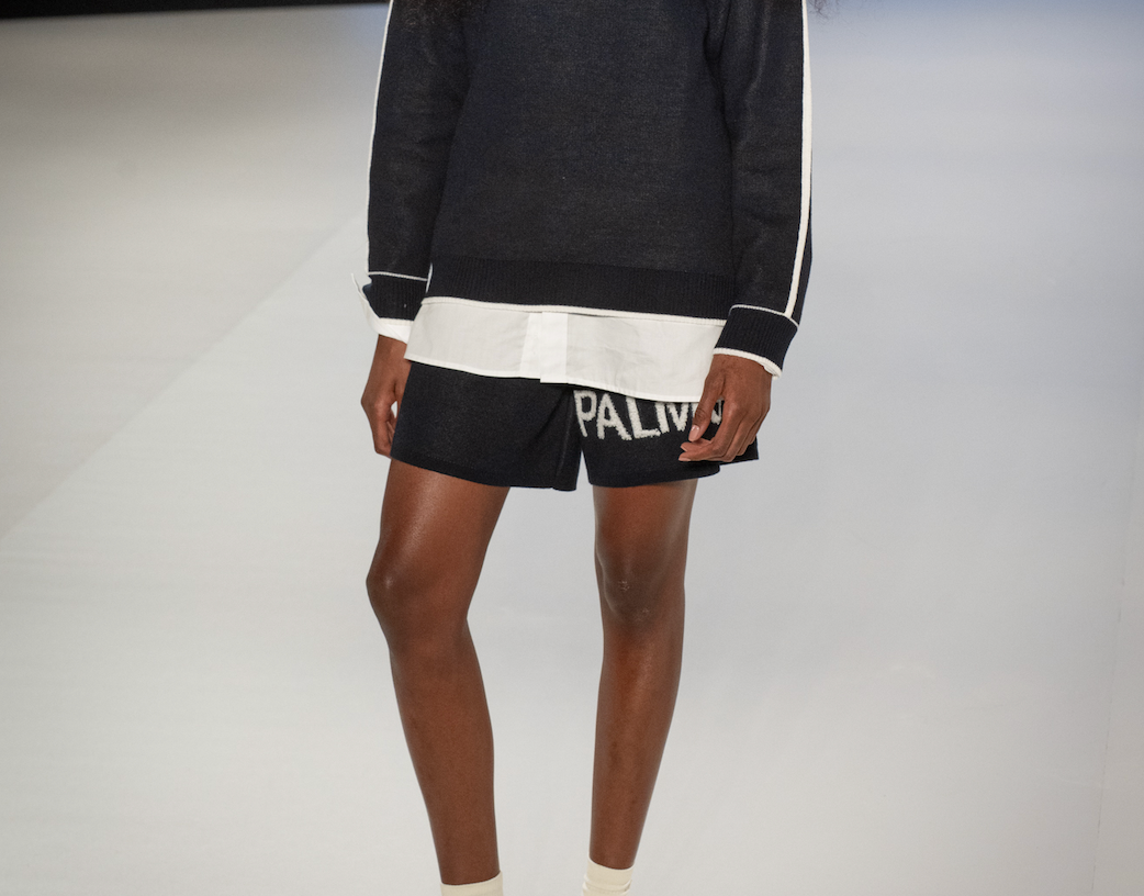 Palms Blue Short Knit