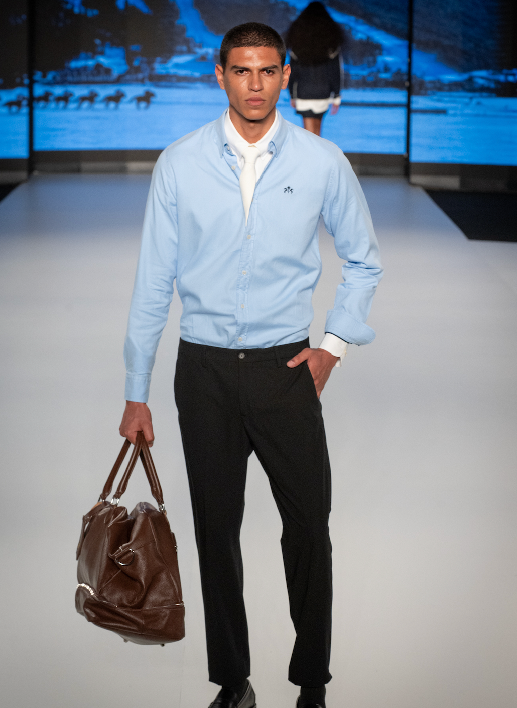 Palms Blue Shirt