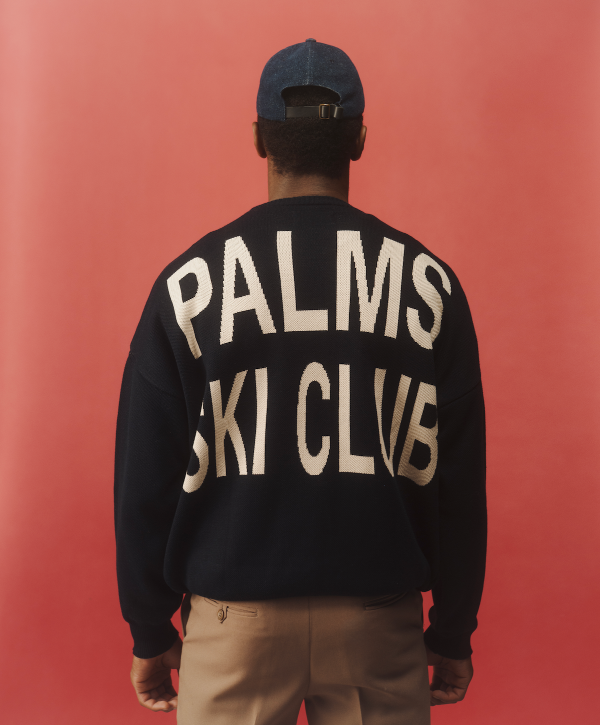 PALMS SKI CLUB BLUE KNIT
