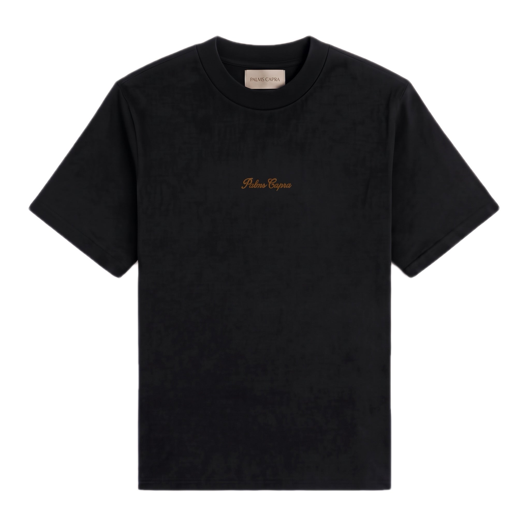 Palms Embroidered Black Tshirt