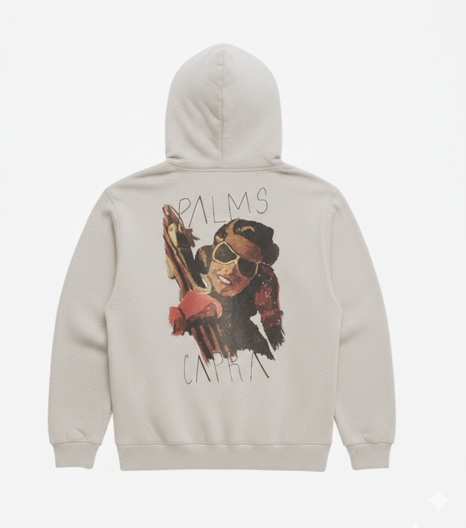 RETRO ALPINE GREY HOODIE