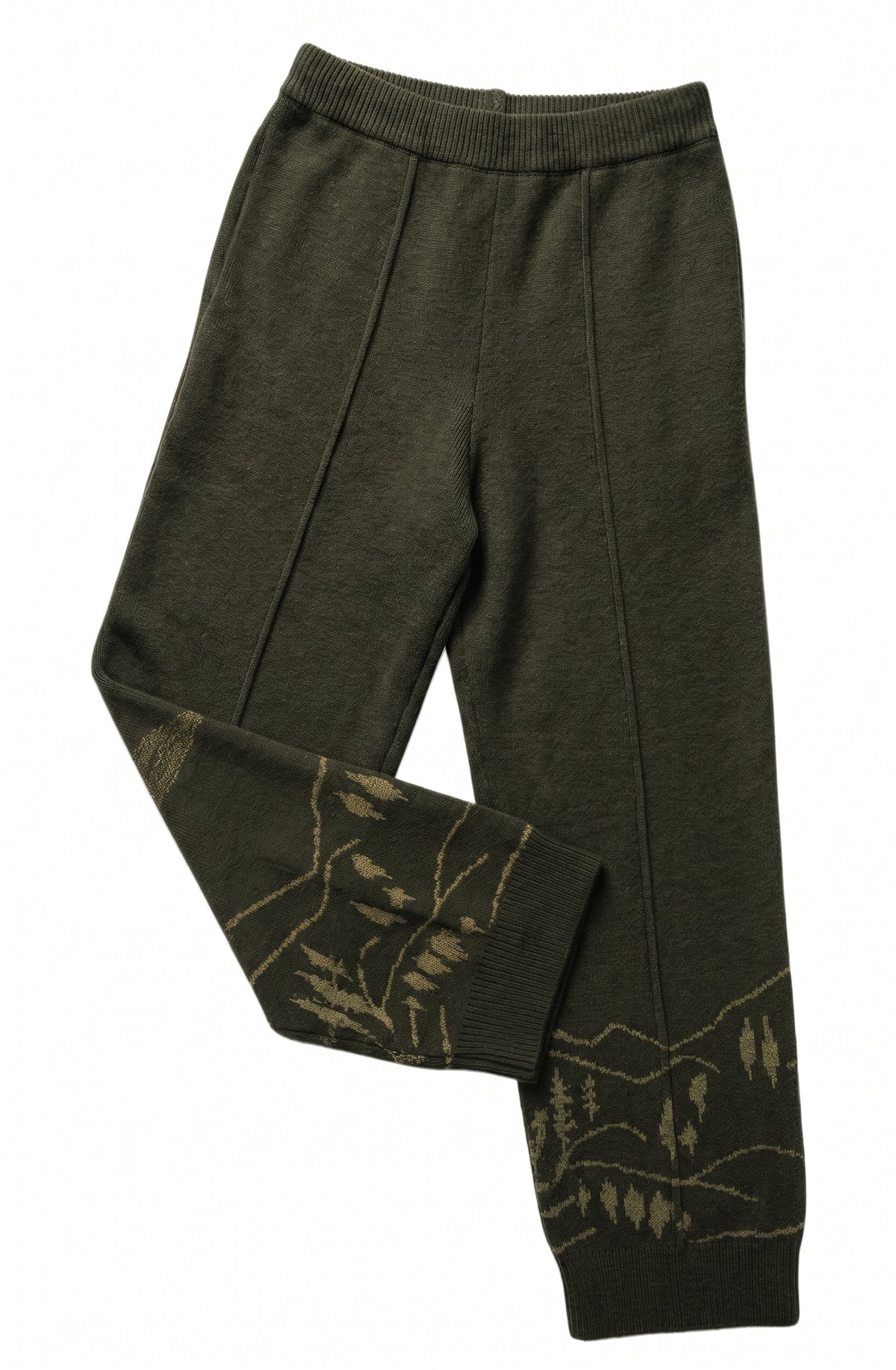Mountains Green Knit Pant