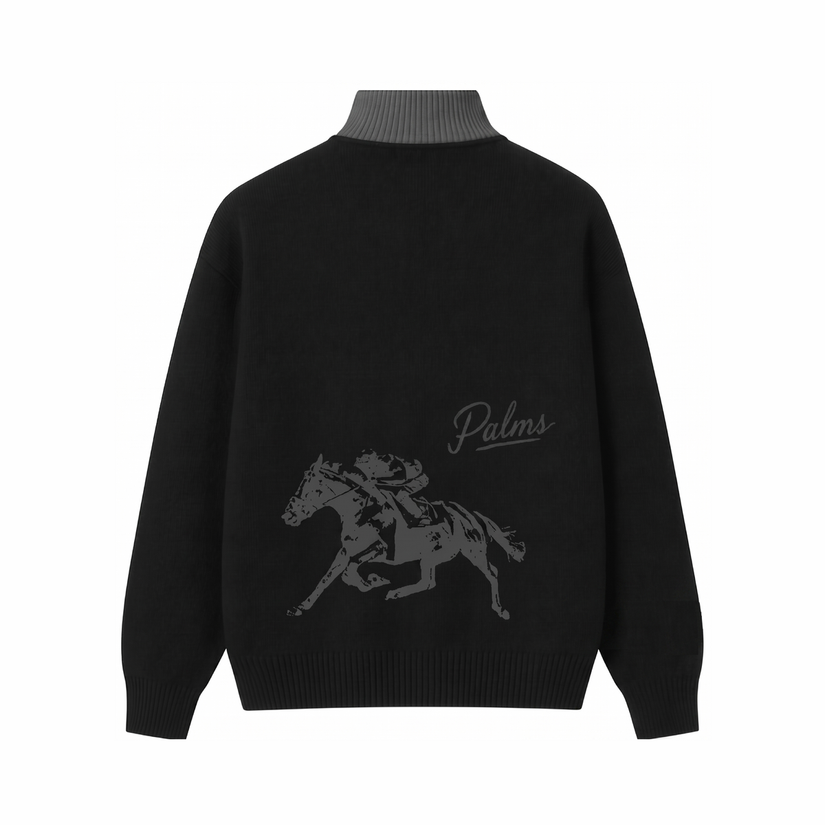 Palms Black Quarter Zip Knit