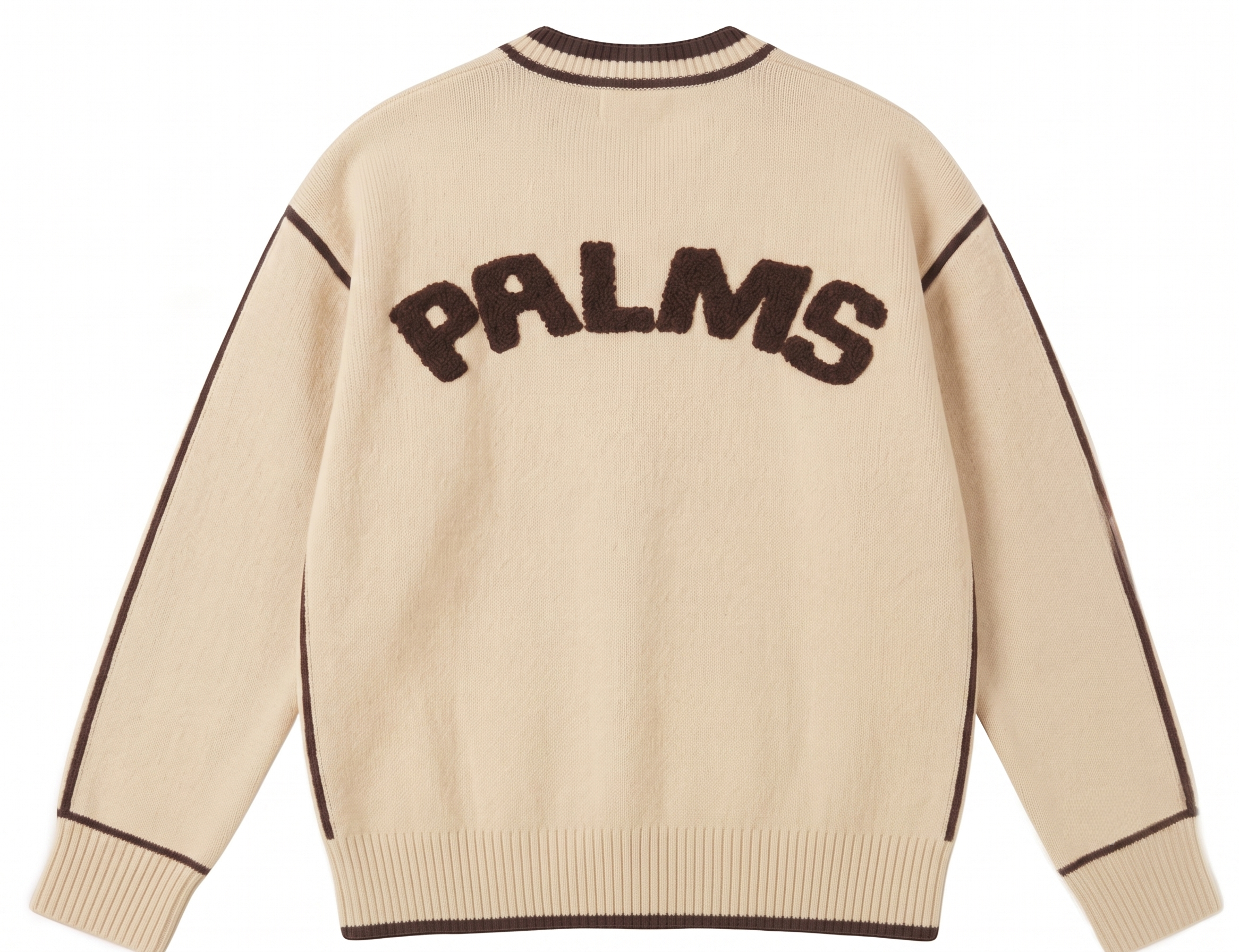 Palms Beige Crewneck Knit