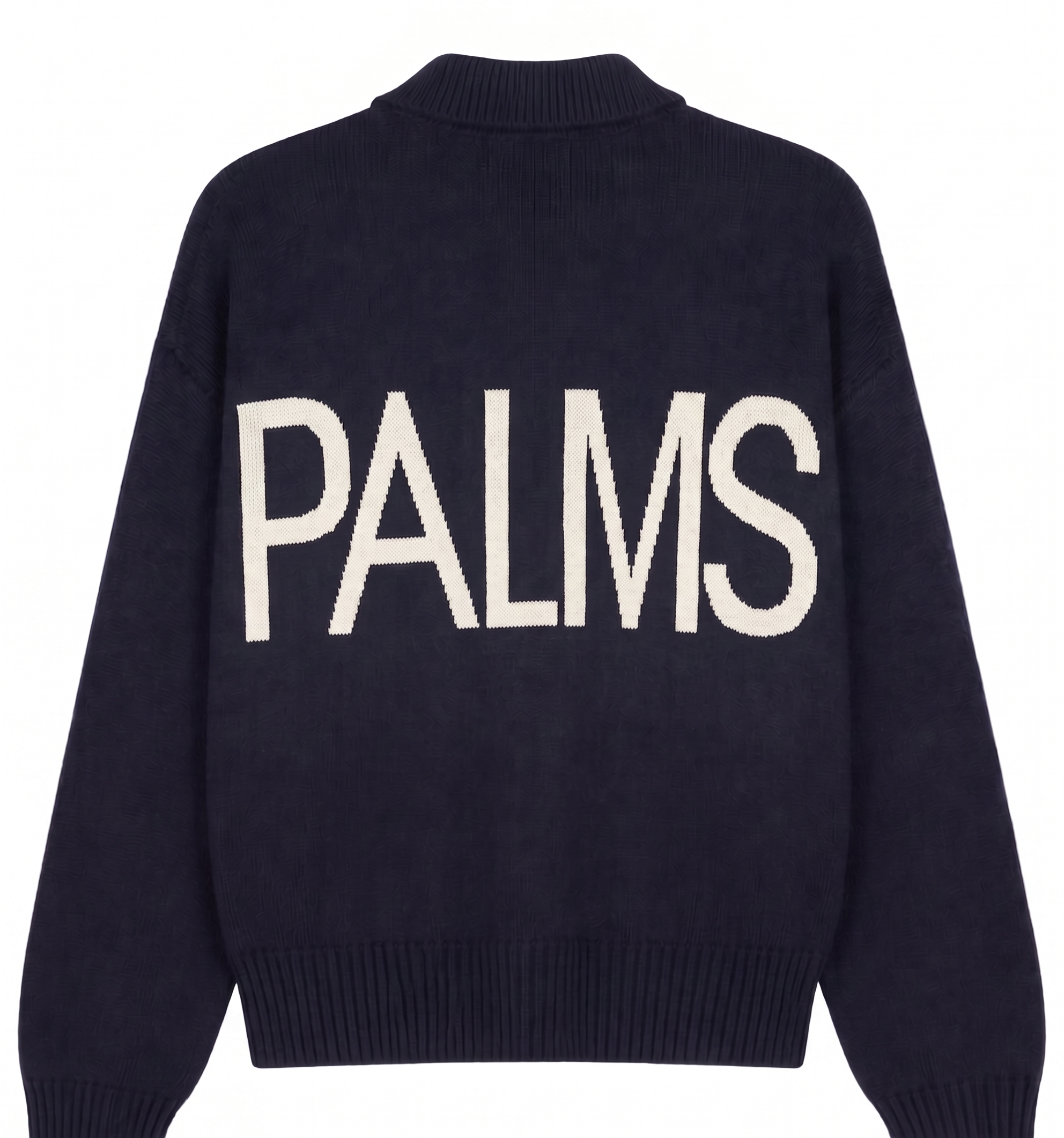 Palms Blue Full Zip Knit